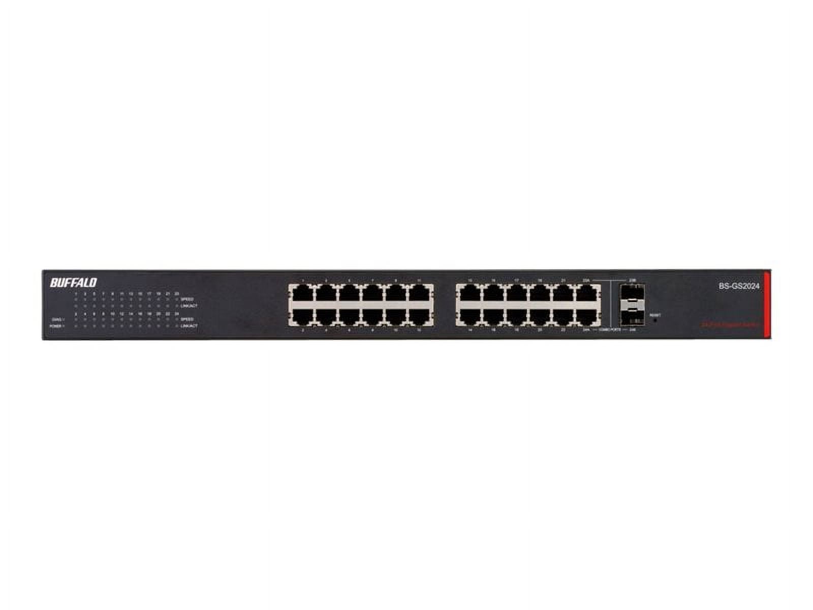 BUFFALO BS-GS20 series BS-GS2024 - switch - 24 ports - managed -  rack-mountable