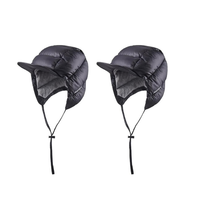 2x Gorras con Visera Rellenas con Orejeras Y Gorro de Ala Impermeable a Prueba Cálido para Esquiar, en Bicicle