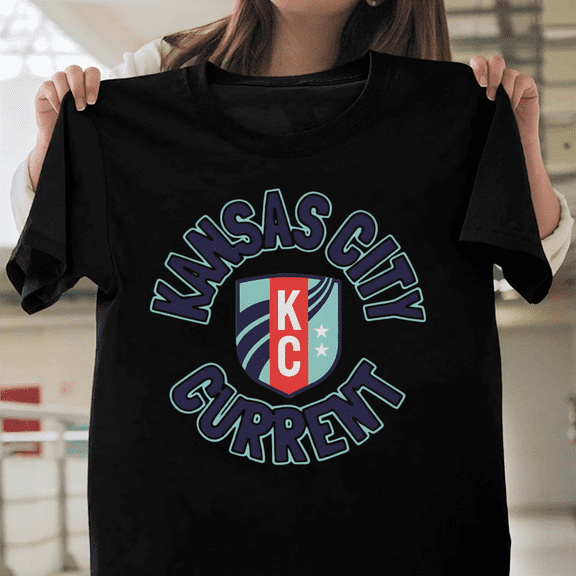 Kc Current Kansas City NWSL Womens Soccer Team Crest Logo Sports Fan Merch V1130092 Unisex T-Shirt, Size Up to 5XL