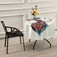 thumbnail image 2 of YAZAOO Round Tablecloth Colorfull Deer Pattern Pattern Tableclothes, 2 of 8