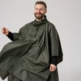thumbnail image 3 of Mac in a Sac - Poncho - Packable Waterproof Cape for Men & Women - Lightweight and Breathable Rain Jacket with Hood that Packs into its own Bag - Khaki - One-Size, 3 of 7