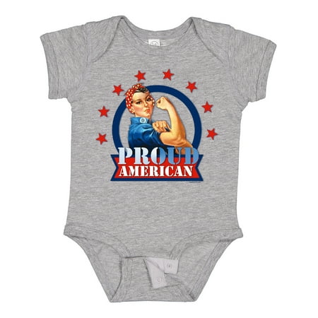 

Inktastic Rosie Riveter Proud American Gift Baby Girl Bodysuit