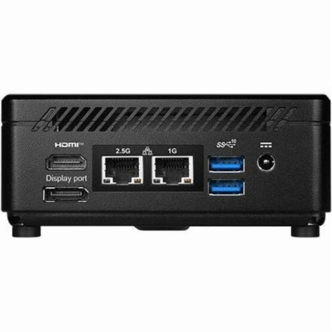 MSI Cubi 5 12M Cubi 5 12M-286US Desktop Computer - Intel Core i5 i5-1235U - 16 GB - 1 TB SSD - Mini PC - Black - Intel Chip - Windows 11 Home - Intel Iris Xe Graphics DDR4 SDRAM - IEEE 802.11ax - 65 W
