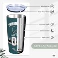 thumbnail image 4 of Custom Philadelphia Tumbler, Personalized Name and Number Tumbler Cup, Customized Stainless Steel Travel Coffee Mug Keeps Drinks Cold and hot Gifts for Men Women Fans, 4 of 6