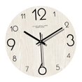 thumbnail image 3 of Reloj de pared artístico, reloj decorativo minimalista de madera de 12 pulgadas, adorno para Blanco, 3 of 9