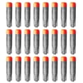 thumbnail image 1 of Ounissouiy Recambio de repuesto de juguete de tiro para niños de 80 piezas, cabeza redonda reutilizable para exteriores, juguetes de EVA reemplazables Juegos de césped naranja gris Ounissouiy FN012429-02, 1 of 6