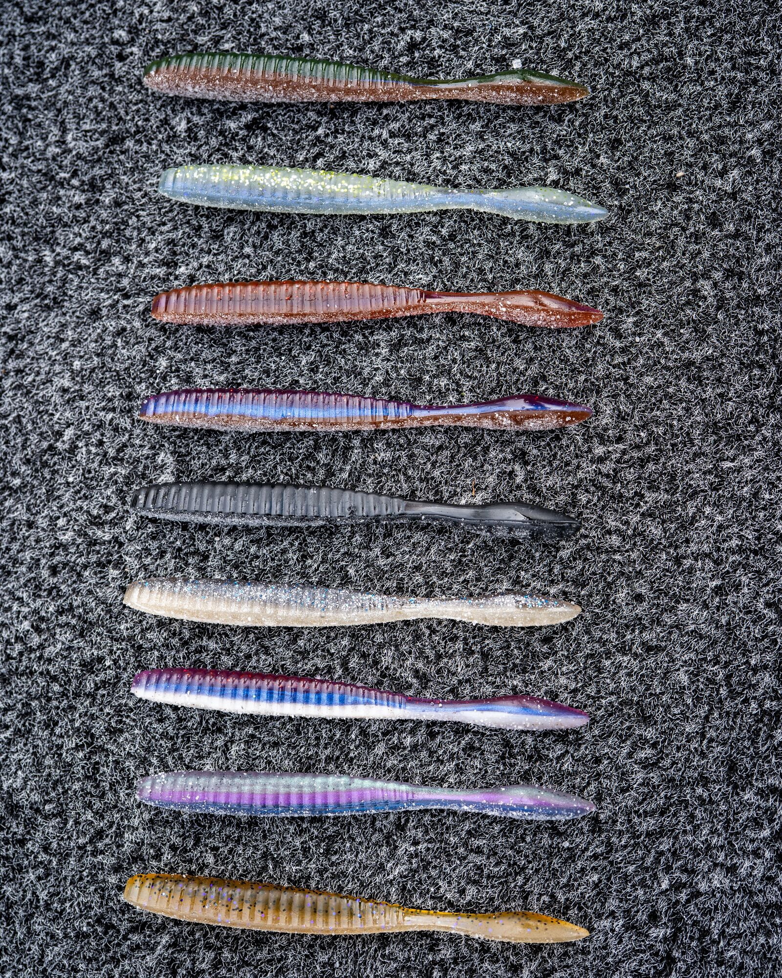 Berkley Lab Series™ Flat Worm, 3.6 in, Ember Jelly Fusion (10 Count)