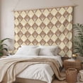 thumbnail image 3 of Yellow Brown Tapestry for Bedroom Wall Hanging Tapestry, Modern Contemporary Floral Art Vintage Ceiling Backdrop Tapestries Poster Blanket Wall Decor for Teens Room Living Room Dorm 55" x 73", 3 of 8