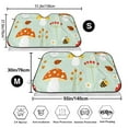 thumbnail image 3 of Balery Mushroom Bee Print Car Windshield Sun Shade,Windshield Sunshade for Car Pickup Truck SUV Accessories-Small, 3 of 7