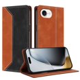 thumbnail image 2 of Funda FOXDOCK para iPhone 16e de Cuero Premium Bicolor con Ranuras RFID, Carcasa Tipo Billetera Antigolpes y Soporte Plegable, 2 of 6