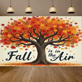 thumbnail image 6 of Colorful Leaves Autumn Banner Tree Decoration Fall Seasonal Scene for Home Decoration Thanksgiving Party Nature Photo Shoot, 6 of 8