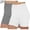 O-Gray, variant on Kctiaxy 2 Pack Yoga Shorts for Women Fashion Fitness Stretch Slim Summer Shorts Solid Color High Waist Lift The Hip Workout Biker Leggings