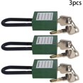 thumbnail image 2 of Wekity Lockout Tagout Locks 6mm Safety Padlock Loto Locks Keyed Differently PA Lock Out Tag Out Steel Shackle Small Luggage Padlocks Green 3PCS-0621, 2 of 5