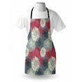 thumbnail image 3 of Dahlia Flower Apron Hand Drawn Repeating Big and Small Flowers Motif with Color Element Effects, Unisex Kitchen Bib Apron with Adjustable Neck for Cooking Baking Gardening, Multicolor, by Ambesonne, 3 of 3