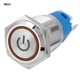 thumbnail image 3 of Interruptor N NC BuyWeek Redondo plano LED amarillo 16 mm, 3 of 8