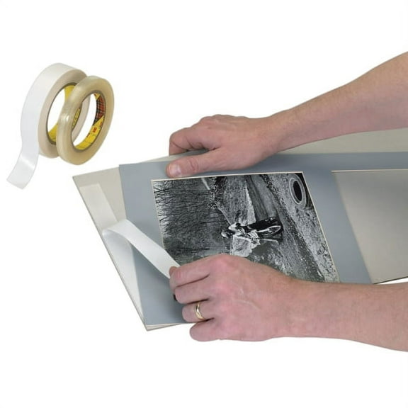 3M® 444 Double Sided Film Tape, 1" x 36 Yd., Clear, Case Of 36