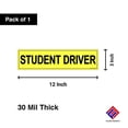 thumbnail image 4 of Flexible Magnets Student Driver' Magnet - Bumper Stickers for A New Driver - Car Sign (12" x 3"), 4 of 4
