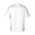 thumbnail image 3 of Balery White Print Men's Hawaiian Shirts Short Sleeve Beach Shirt Relaxed Fit Vacation Button Down Shirts-X-Large, 3 of 9