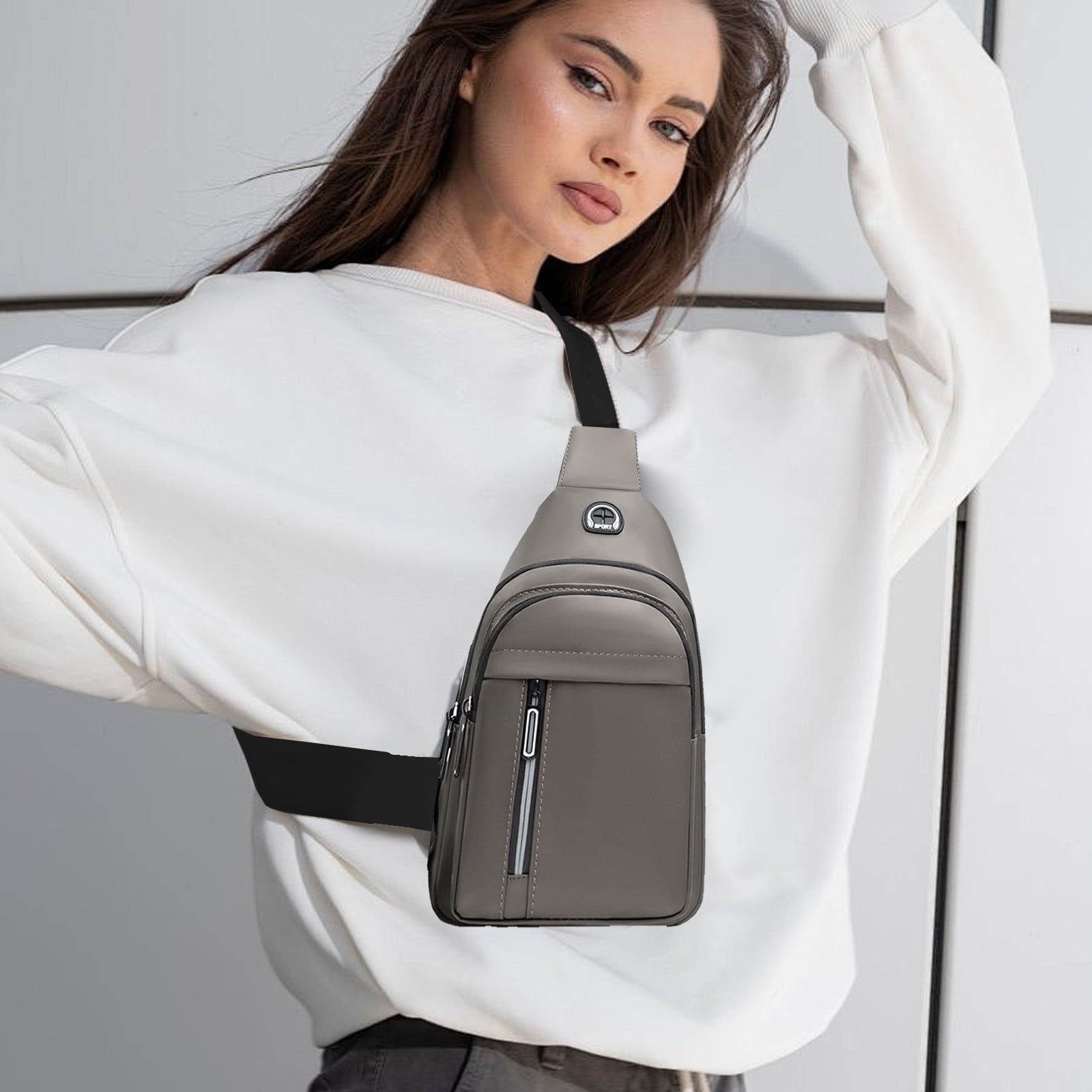 Sling Bag For Women Men, Sling Backpack, Multipurpose Crossbody, Shoulder Bag, Travel Hiking Daypack, Crossbody Shoulder Tote Crossbody Backpack Shoulder Bag