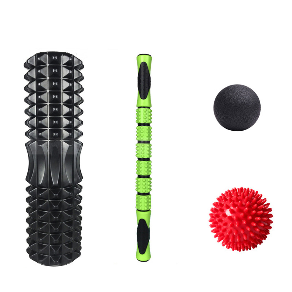 Yoga Column Massage Stick Combined Set Of Foam Shaft Fascia Ball