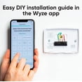 thumbnail image 2 of Restored WYZE Smart WiFi Thermostat for Home with App Control Compatible with Alexa and Google Assistant, Only Designed for 2.4 WiFi Connection Black (Refurbished), 2 of 7