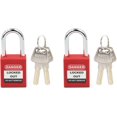 thumbnail image 1 of shiyou-Red Safety Padlock, Loto Lockout Tagout Safety Padlock (2 Locks, 2 Keys Per Lock) -P38S, 1 of 4