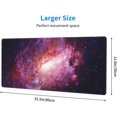 thumbnail image 3 of Galaxy XL Large Gaming Mouse Pad for Desk, Extended Mousepad Desk Mat Desktop, Big Long Starfield Cosmos Art Deskpad for Laptop, Keyboard, Computer for Women Office (Black Purple, 31.5*11.8 in), 3 of 6