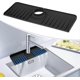 thumbnail image 1 of Kitchen Sink Splash Guard,Silicone Faucet Mat,14.5" x 5.4" Faucet Absorbent Mat,Bathroom Faucet Trap Mat,Faucet Handle Drip Strainer (Black ), 1 of 4