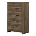 thumbnail image 2 of South Shore Tao 5-Drawer Chest for Adult, in Natural Walnut, 2 of 11