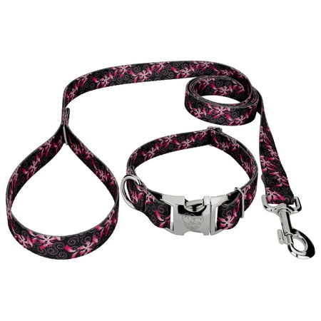 Country Brook Petz® Premium Pink Honeysuckle Breeze Dog Collar and Leash