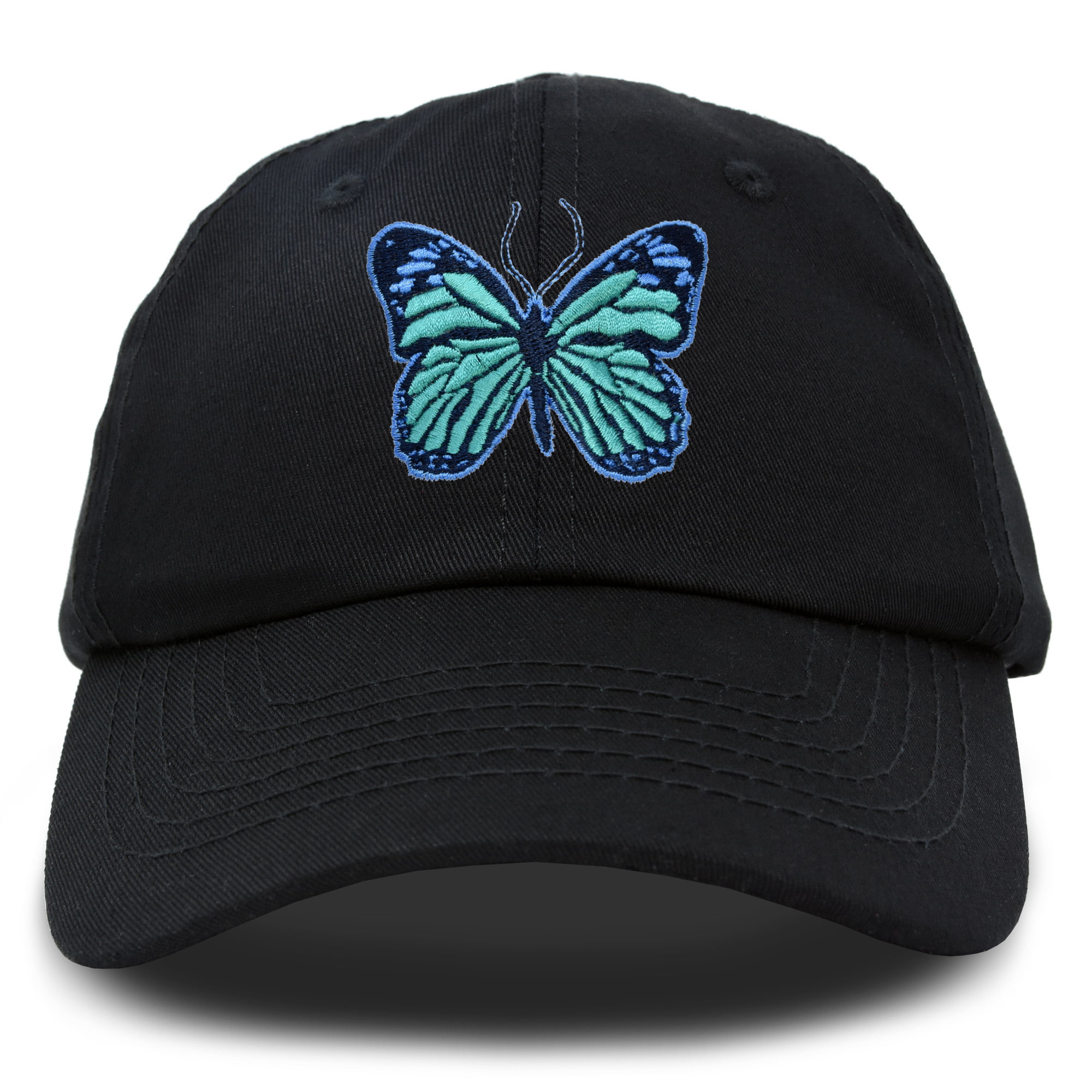 Green Butterfly on Beret for Women 100% Cotton 