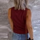thumbnail image 4 of Camisetas de entrenamiento Umfun para mujer, camisetas sin mangas para mujer, tops halter para mujer, camisetas sin mangas lisas con cuello en U, camisetas informales de verano para hacer ejercicio, 4 of 5