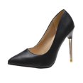 thumbnail image 2 of Zapatos de charol de color sólido a la moda para mujer, zapatos de tacón alto con punta estrecha Wmkox8yii hfjk597, 2 of 9