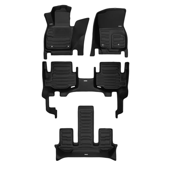 TuxMat - for Mazda CX-90 7-Seater Gas 2024-2026 Models - Custom Car Mats - Maximum Coverage, All Weather, Laser Measured - This Full Set Includes 1st, 2nd and 3rd Rows