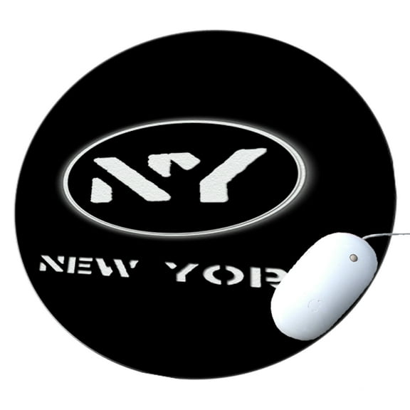 KuzmarK Round Mousepad / Hot Pad / Trivet - New York