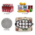 thumbnail image 4 of 10L Tote Insulated Reusable Lunch Bag With Adjustable Strap Santa Various Poses, 4 of 6
