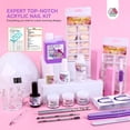thumbnail image 2 of Kit de uñas acrílicas SAVILAND Plus: blanco transparente y rosa y lámpara UV de 88 W, 2 of 8