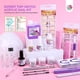 thumbnail image 2 of Kit de uñas acrílicas SAVILAND Plus: blanco transparente y rosa y lámpara UV de 88 W, 2 of 8