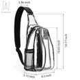 thumbnail image 5 of Gustave Clear Sling Bag Stadium Approved Mini PVC Crossbody Shoulder Backpack Transparent Casual Chest Daypack for Hiking, Stadium or Concerts, 5 of 8