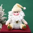 thumbnail image 2 of TOYOUME Santa Claus Stuffed Christmas Plush Toy, 1 Count, 7.9 x 6.3 x 2.8 Inch, Gold, 2 of 6