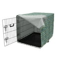 thumbnail image 3 of Forest Dog Crate Cover, Trees Woods and Birds Sitting on Branches Foliage Summer Forest Design, Easy to Use Pet Kennel Cover Small Dogs Puppies Kittens, 7 Sizes, Sea Green and Slate Blue, by Ambesonne, 3 of 6