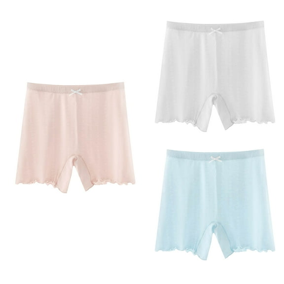 Bovxnpu Boys Girls Underwear Toddler Panties, Girls Cotton Boxers Briefs, Girls Solid Color Four Cornered Pants Breathable Flat Corner Pants Shorts Leggings 16-18 Years