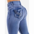 thumbnail image 1 of Butt Lift Super High Waist Skinny Jeans Light Sand Wash, 1 of 5