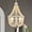 White+Gold, variant on Vanity Art 5 Light Candle Style Empire Chandelier with Beaded Accents | Modern Hanging Lighting, Ceiling Lights Fixtures for Kitchen Dining Room Living Room Bed Room Kitchen SYB3215WO-LT