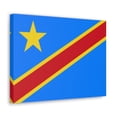 thumbnail image 3 of DR Congo Country Flag Canvas Vibrant Wall Art Unframed Home Decor, 3 of 13