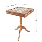 Trademark Games 3-in-1 Reversible Game Table with Chess and Backgammon