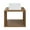 Brown, variant on Swiss Madison SM-BV155WK Concorde 24" Square Ceramic Console Bathroom Sink - MultiColor