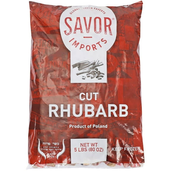 Savor Imports Red Rhubarb Cuts, 5 Pound -- 4 per Case.