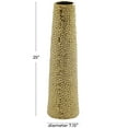 thumbnail image 4 of DecMode 25" Gold Ceramic Vase with Bubble Texture, 4 of 12