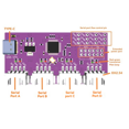 thumbnail image 2 of 2X Módulo de Conversión de Comunicación con Chip CH344 de Alta Velocidad de 6 Mbps, Puerto Serie TTL de 4 Canales, Interfaz USB Tipo C, Interfaz USB Tipo C, 6 Mbps, 2 of 5